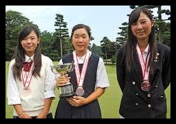 鶴岡果恋,女子プロ,ゴルフ,中学時代
